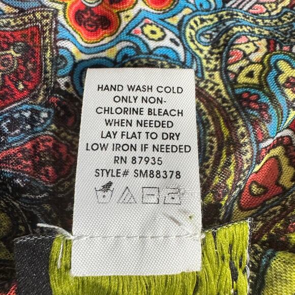 Molly + Maxx Womens Kimono Size Large Layering Boho Festival Sleeveless Sheer - Picture 6 of 8